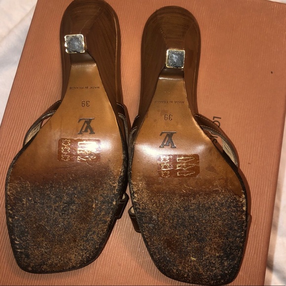 Authentic Vintage Louis Vuitton wedge sandals 👡 - Picture 3 of 6